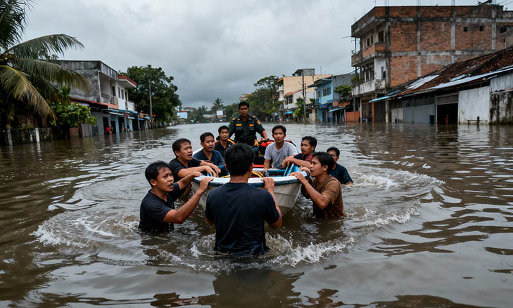 Ilustrasi banjir