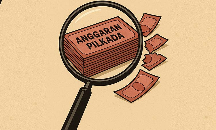 Ilustrasi anggaran pilkada diduga diselewengkan.