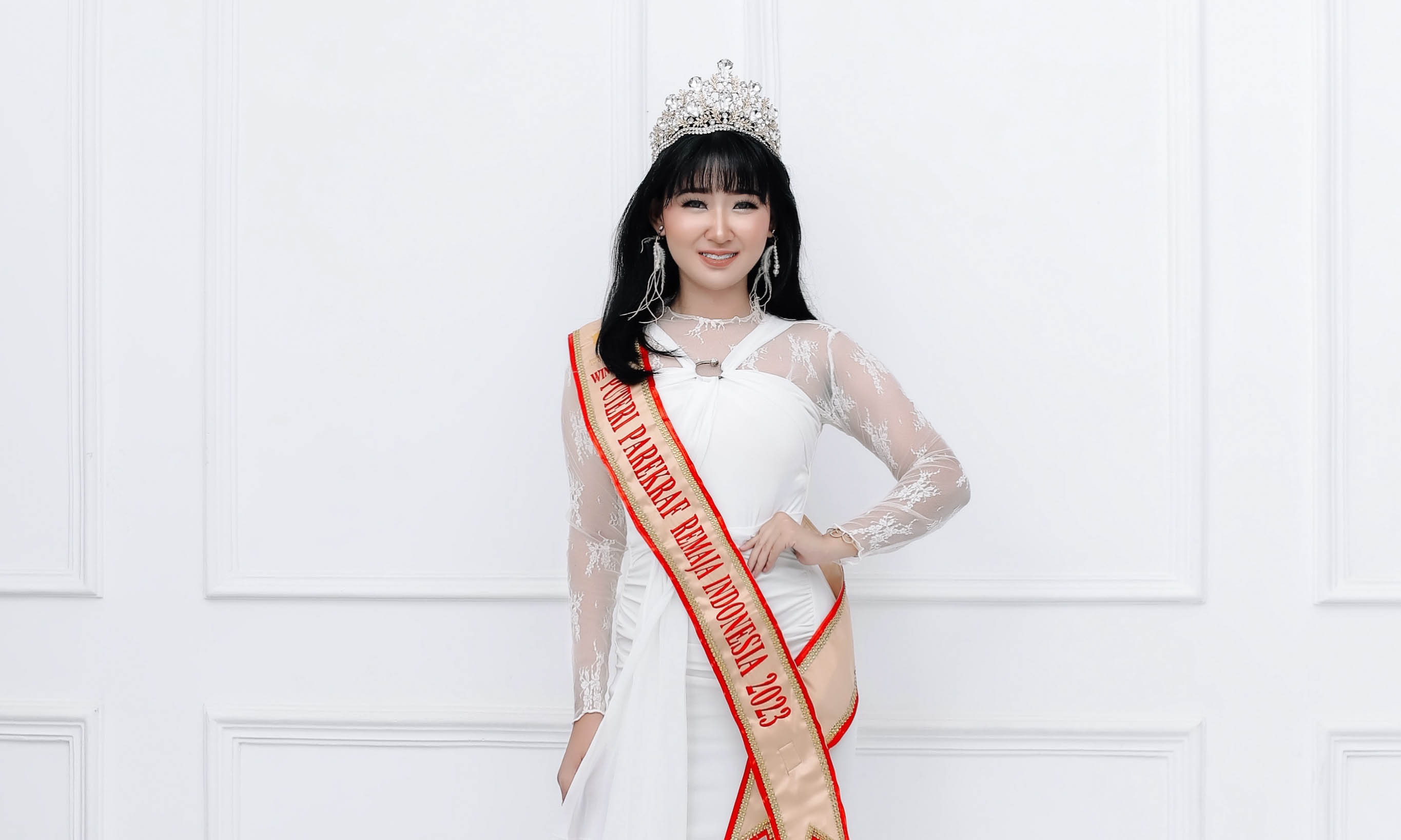 CANTIK: Wanda saat menjadi Putri Parekraf tingkat nasional kategori remaja pada tahun 2023.
