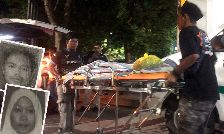 TRAGIS: Jenazah korban Ani saat dievakuasi di kamar jenazah RSUD dr Moh Saleh. Inset foto Ani Fitriana semasa hidup dan tunangannya, Mario.