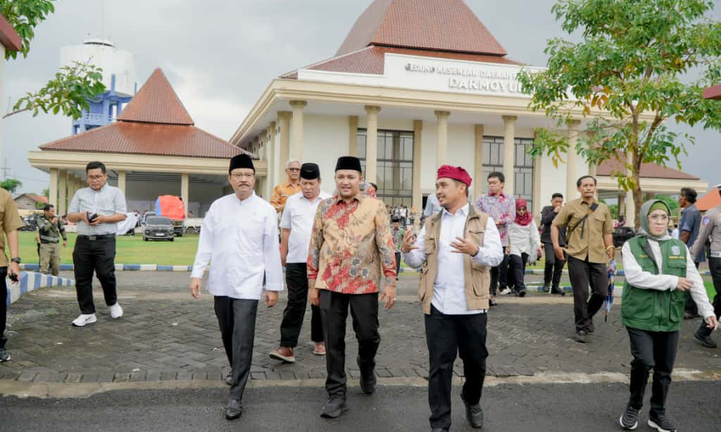 SINERGI: Sinergitas Bupati Pasuruan M Rusdi Sutejo dengan Menteri Sosial RI Saifullah Yusuf untuk mewujudkan Sekolah Rakyat di daerah.