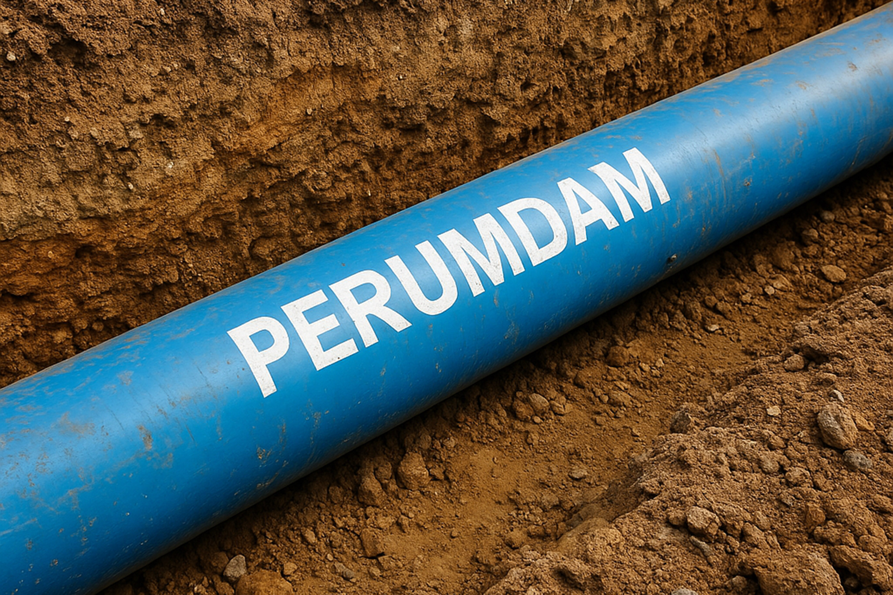 Ilustrasi pipa perumdam