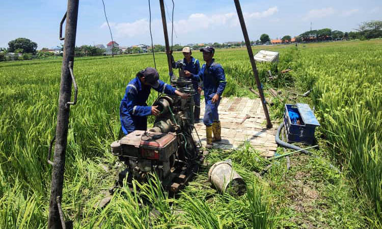 DICEK: Kementerian PU saat melakukan pengecekan di lahan yang akan dijadikan Sekolah Rakyat secara permanen.