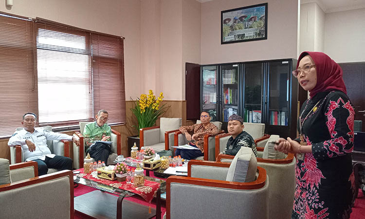 PAPARAN: Kepala BPPKAD Kristiana Ruliani, S.Sos., M.M. Finalis Kategori Pemimpin Inspiratif SAE mempresentasikan inovasinya dihadapan tim juri.