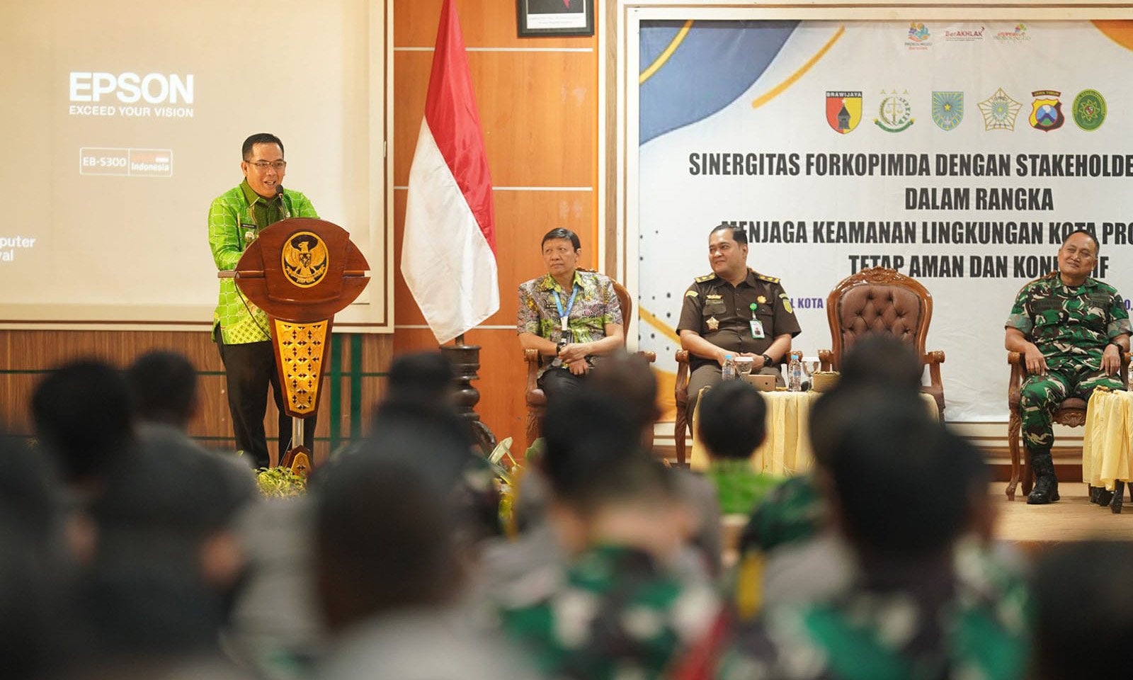 SINERGITAS: Untuk menjaga keamanan lingkungan di Kota Probolinggo, Bakesbangpol rutin menggelar sinergitas dengan stakeholder, mengawal kondusivitas Kota Probolinggo.