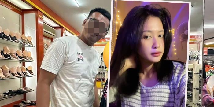 DIAMANKAN: AS (kiri) kini masih diamankan di Mapolda Jatim. Inset korban Fara semasa hidup.