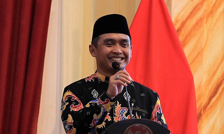 ATUR STRATEGI BARU: Sambutan Walikota Pasuruan, Adi Wibowo., S.Tp. M.Si di RKC 2025 yang meminta pemerintah dan masyarakat lebih serius dalam menciptakan inovasi terbaru.
