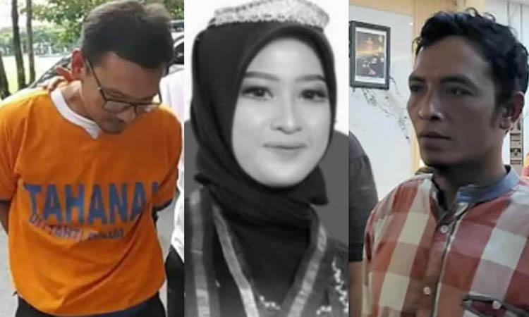 BERENCANA: Bripka Agus Saleman dan Suyitno yang membunuh Faradila (tengah).