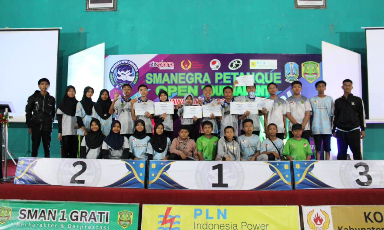 KOMPAK: Atlet Petanque Kota Pasuruan yang ikut kejurda.