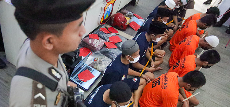 RILIS: Polres Pasuruan Kota rilis kasus selama tahun 2025, kemarin (29/12) di ruang Rupatama Polres Pasuruan Kota. Selama 2025, penyelesaian kasus meningkat.