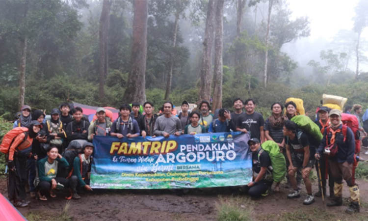 PENDAKIAN: Famtrip pendakian ke Taman Hidup Argopuro pada 22 November.