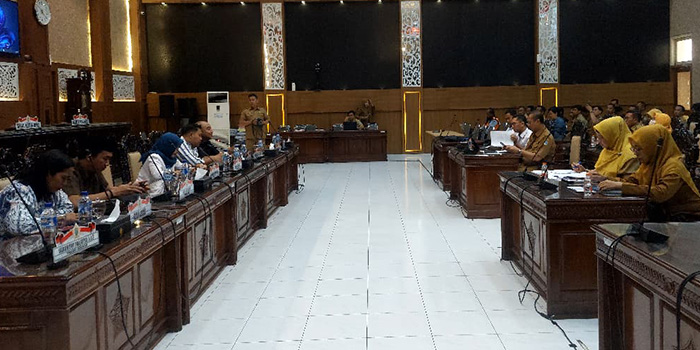 Komisi I DPRD Kota Probolinggo saat menggelar hearing soal BPJS Ketenagakerjaan Probolinggo.