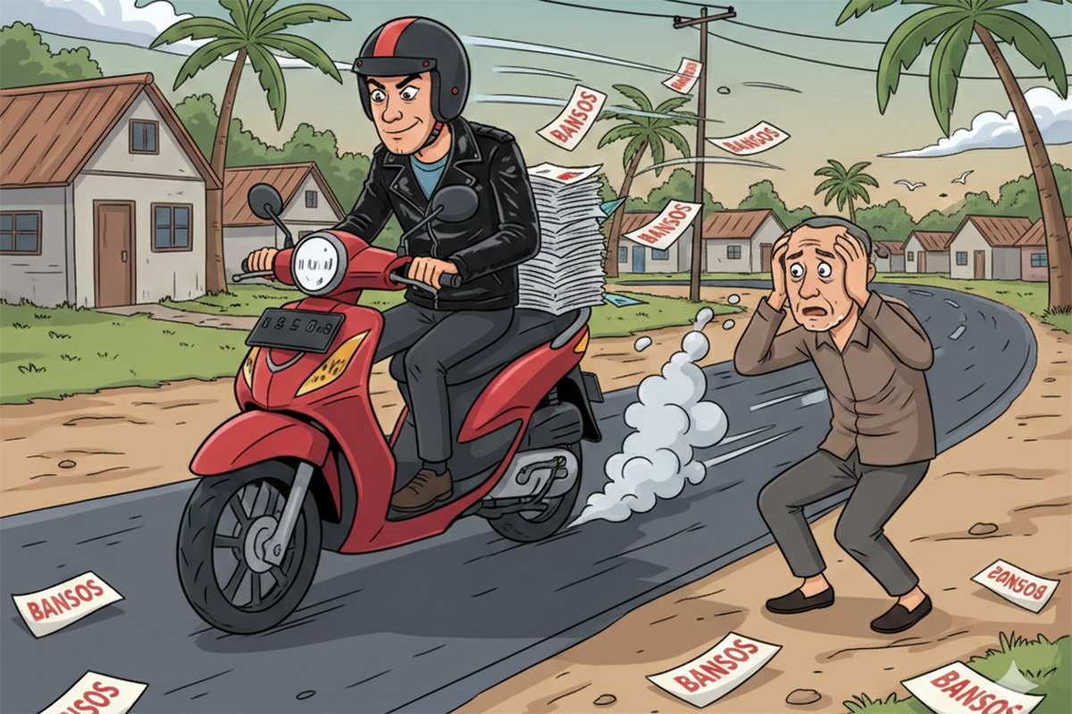 Ilustrasi penipuan modus iming-iming bansos. (AI)