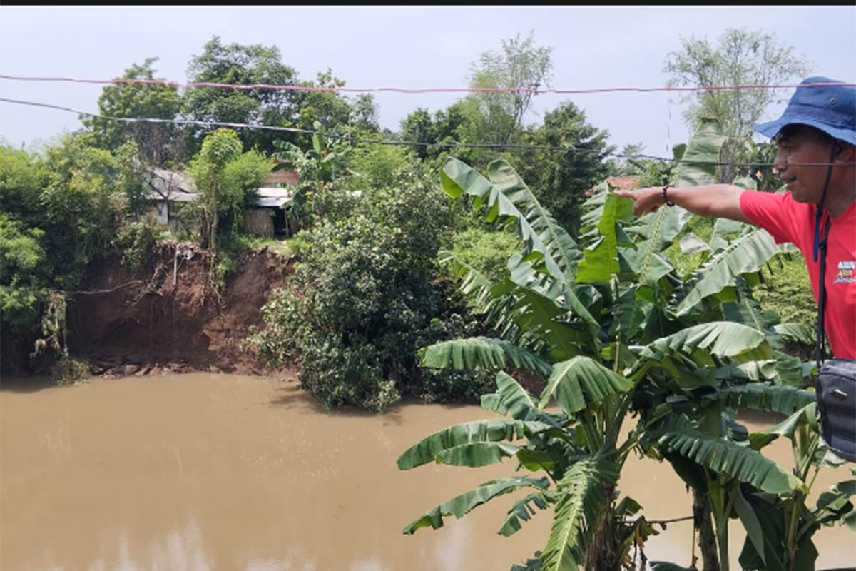 BAHAYA: Sungai Rondoningo. Lokasinya berada di Desa Sentong, Dusun Silolembu.