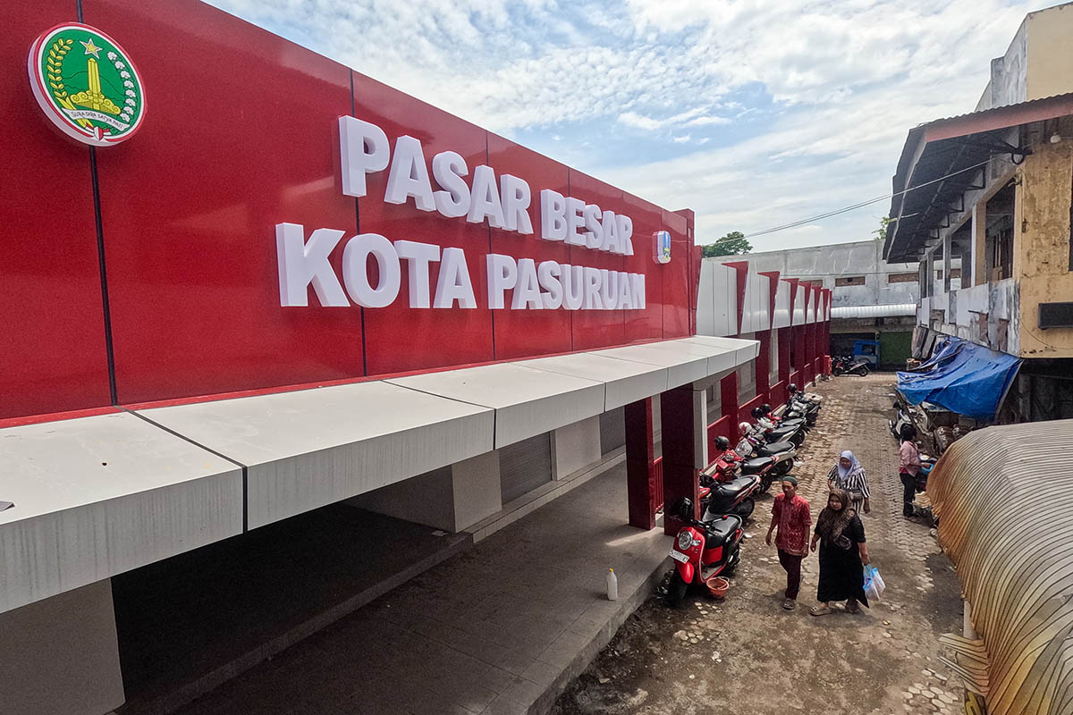 ASET KOTA: Pasar Besar adalah salah satu aset Kota Pasuruan yang menjadi tumpuan perputaran ekonomi masyarakat. Pasar ini baru saja rampung direvitalisasi, kini mak