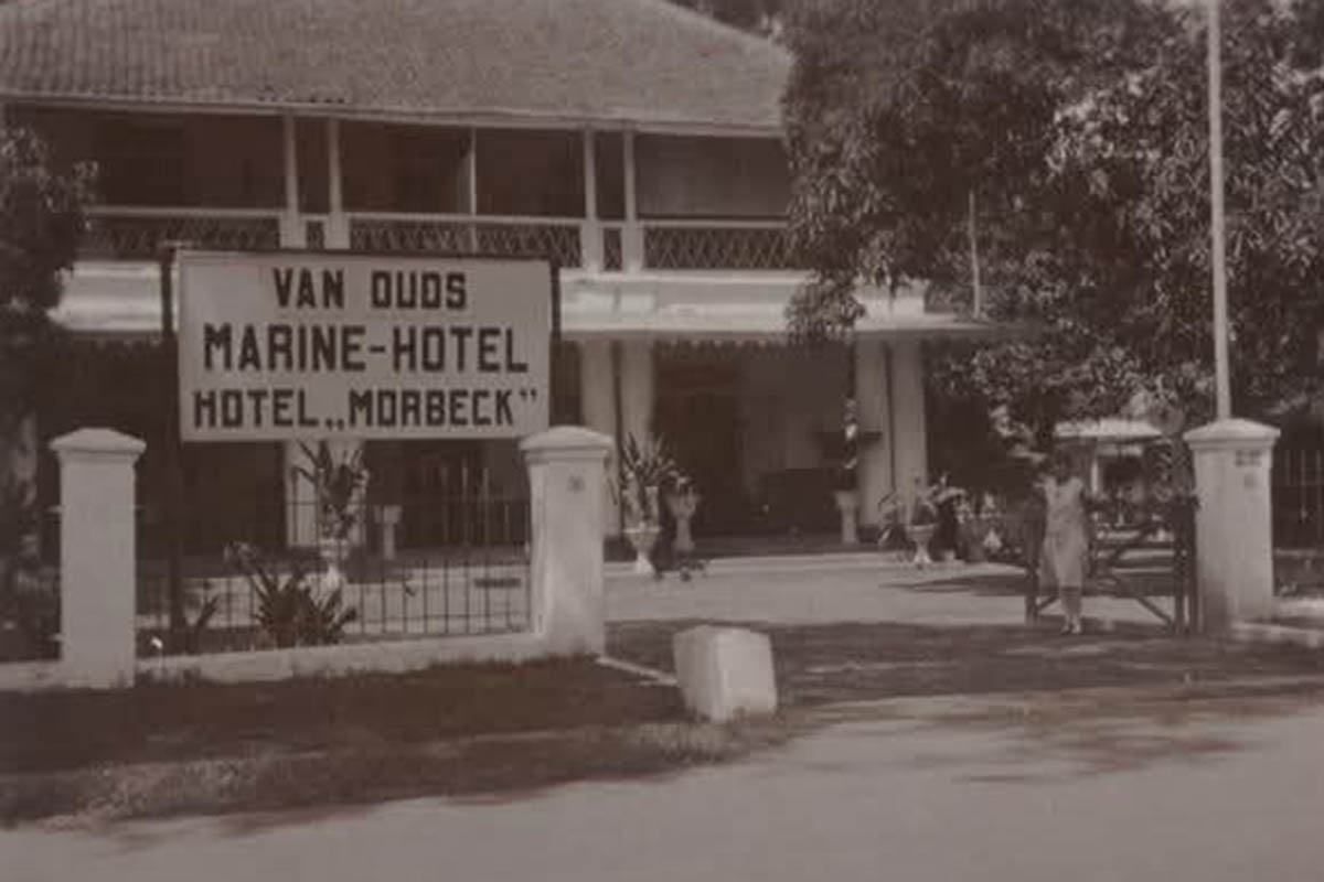 TEMPAT MENGINAP: Hotel Marine tempo dulu. Kini bangunan tersebut, bertransformasi menjadi gedung DPRD Kota Pasuruan.