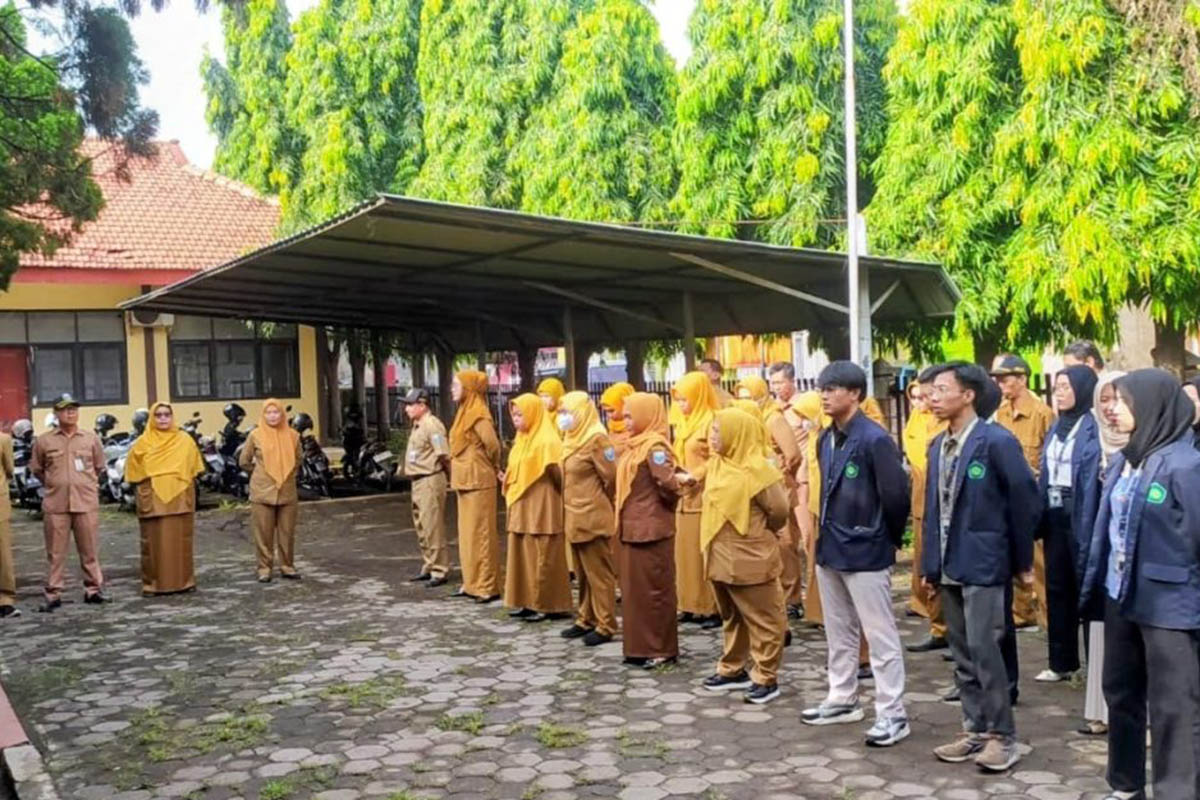 PUNYA PERAN STRATEGIS: Petugas Unit Pelaksana Teknis Perlindungan Perempuan dan Anak (UPT PPA) saat apel beberapa waktu lalu.