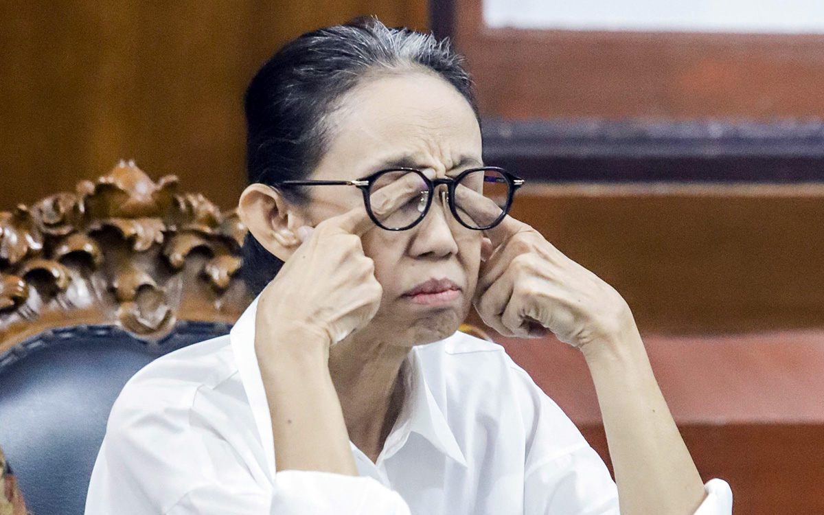 Nany Widjaja saat sidang, beberapa waktu lalu. (Dok.Jawa Pos)
