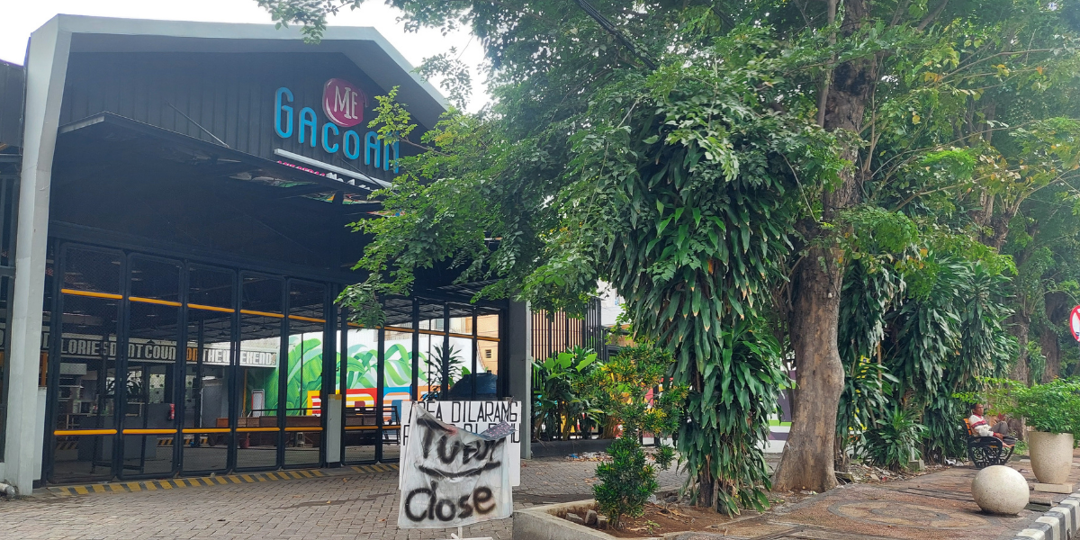 BELUM LENGKAP: Resto Mie Gacoan Probolinggo masih tutup.