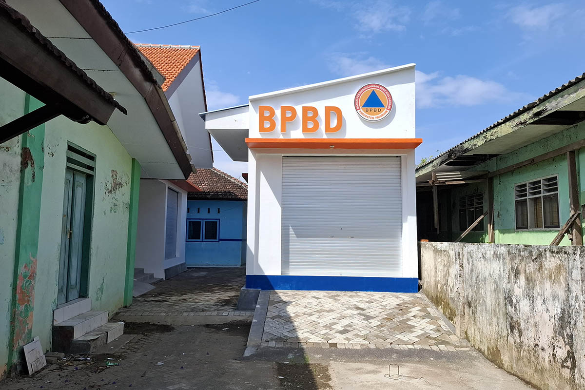 TEMPAT EVAKUASI: Salah satu selter yang direalisasikan BPBD Kabupaten Pasuruan. Ada tiga selter yang telah dibangun.