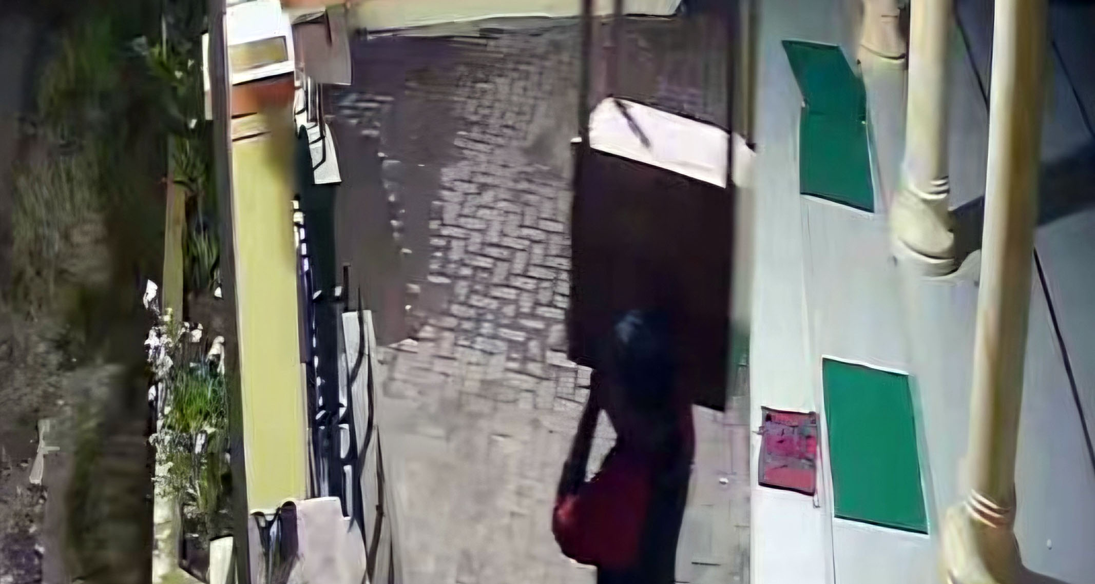 Rekaman CCTV yang merekam detik-detik pelaku menggondol kotak amal masjid.