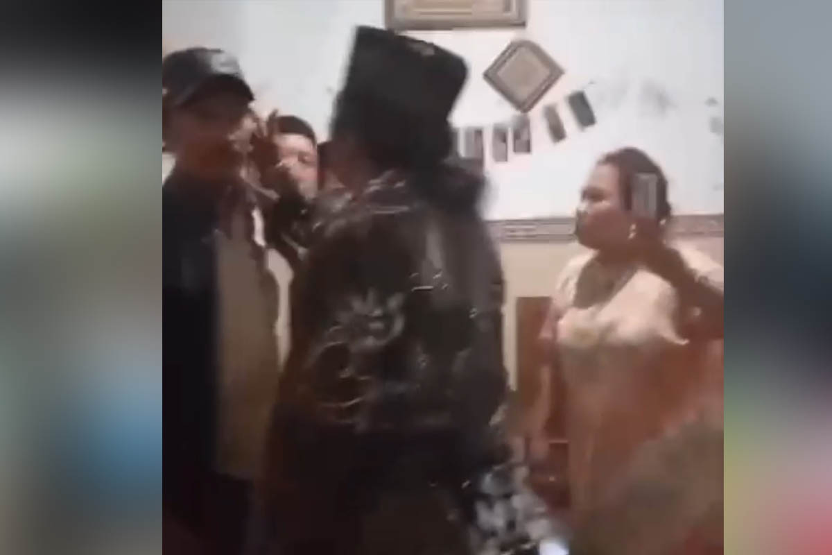 SALING LAPOR: Duel antara MF dan SL yang videonya viral di sosial media.