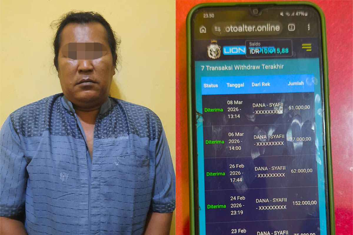 SUDAH DIAMANKAN: SY yang sudah ditetapkan menjadi tersangka.