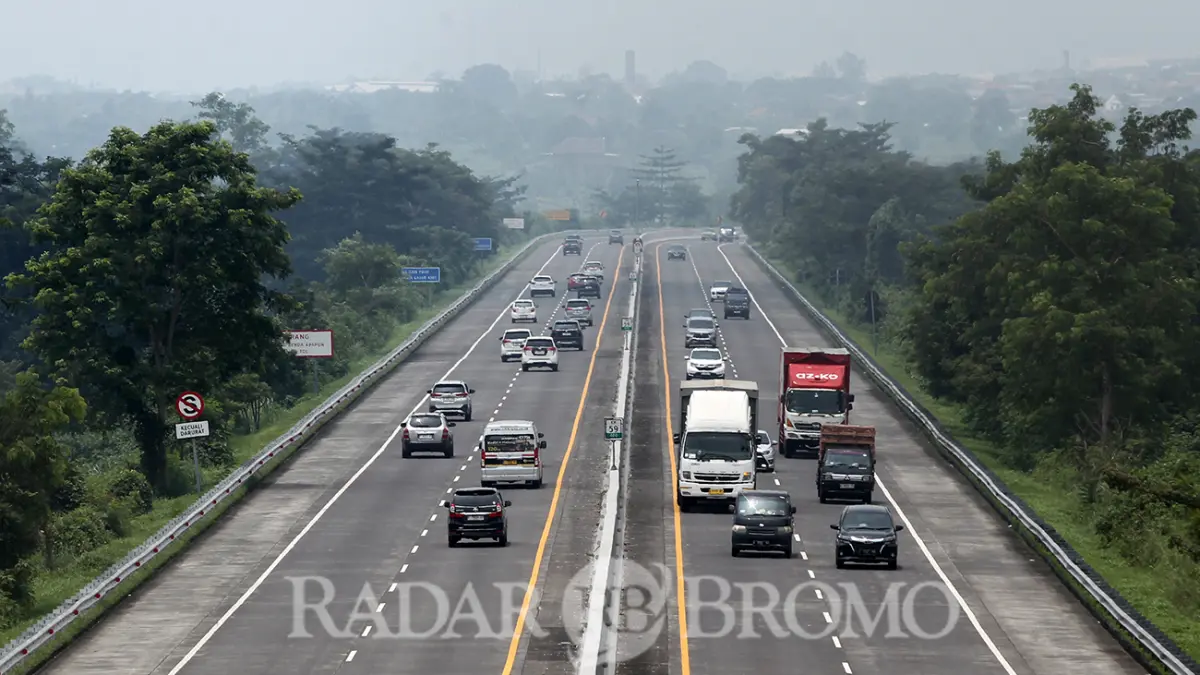 Ruas tol Gempol-Pandaan saat dipotret H-5 Lebaran. (Mokhamad Zubaidillah/ Radar Bromo)