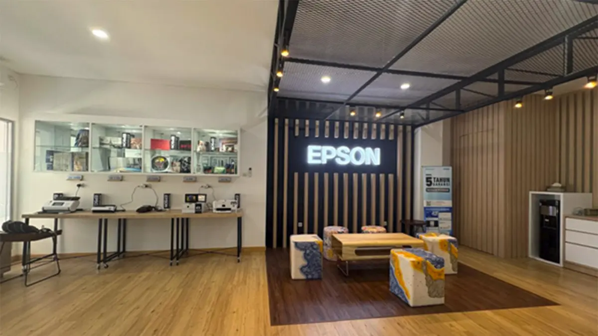 Salah satu sudut di Epson center Surabaya. 