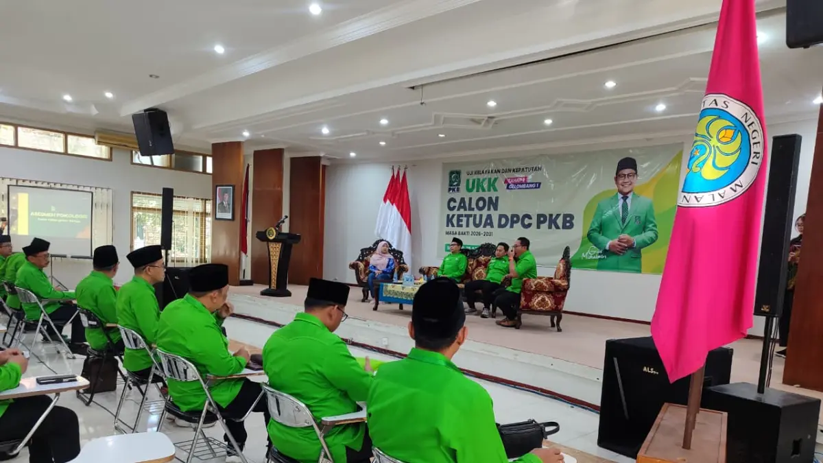UJIAN: Para Calon Ketua DPC PKB dari sejumlah daerah yang mengikuti UKK di Malang. Mereka akan menjalani penjaringan, untuk menentukan figur ketua PKB di daerah masing-masing. 
