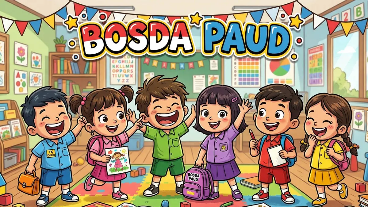 Ilustrasi BOSDA PAUD. (gemini ai)