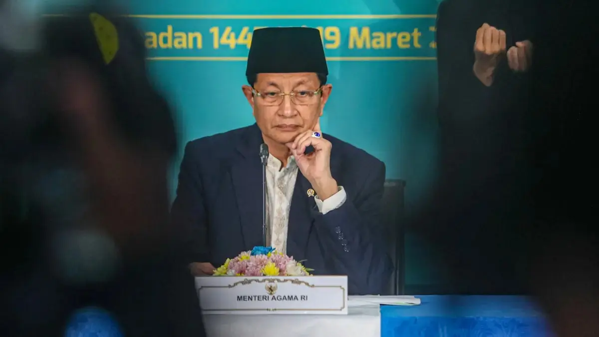 Menteri Agama Nasaruddin Umar. (Salman Toyibi/Jawa Pos)