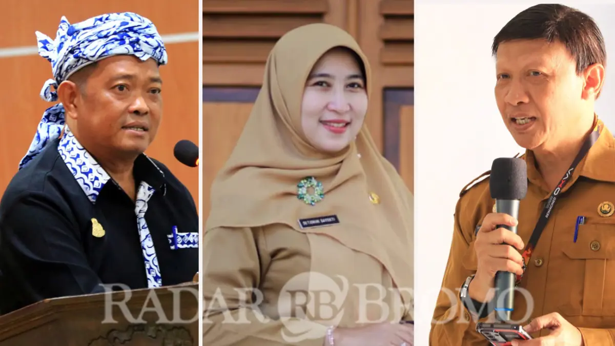 BURSA SEKDA: Dari kiri Agus Efendi (Asisten Administrasi umum), Setiorini Sayekti (Kepala Dinas PUPR-PKP) dan Budi Wirawan (Asisten Administrasi Pemerintahan).