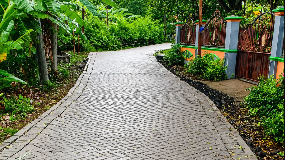 MULUS: Pemdes Tamansari telah merampungkan pembangunan jalan paving tahun 2025 di Dusun Bukkolan RT 4/RW 5. (Foto: Pemdes Tamansari for Jawa Pos Radar Bromo)