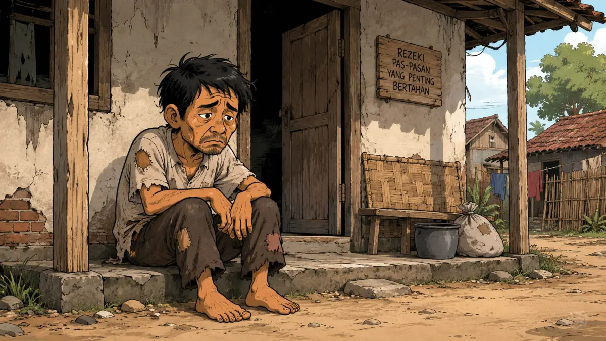 Ilustrasi kemiskinan