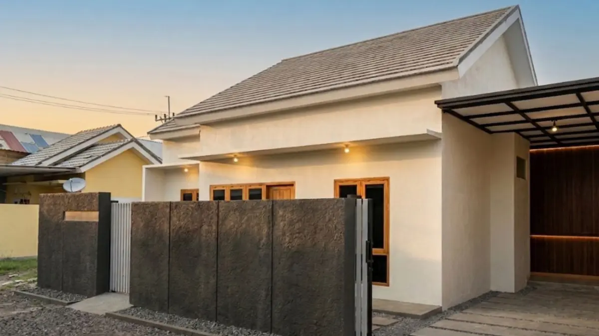 MEGAH: Salah satu rumah platinum di PT KCS, yang sudah terbangun. Desain dan denah interior disesuaikan dengan kebutuhan dan keinginan konsumen.