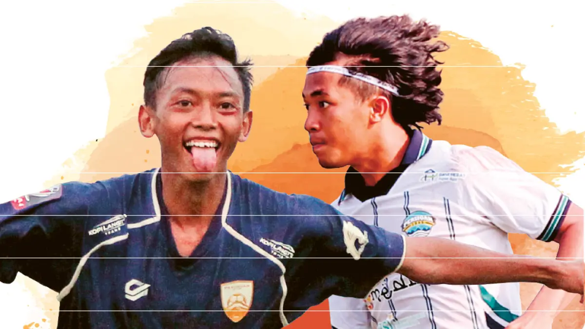 ANDALAN LINI TENGAH: Playmaker Pasuruan United M Nurhacqiqi dan gelandang Persigar Garut Adam Ahmad Malik yang sore nanti bakal bertemu untuk laga terakhir babak 64 besar. (Foto: M Zubaidillah/Jawa Pos Radar Bromo)

