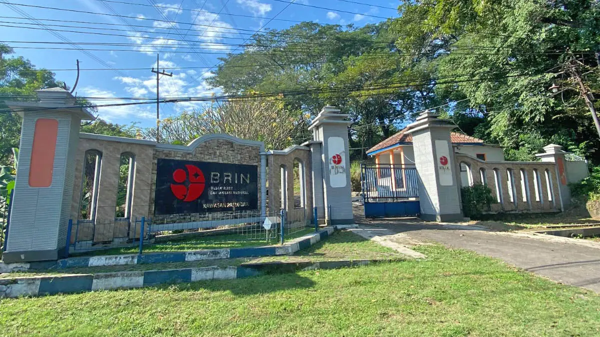 NGANGGUR: Kantor BRIN di Gempol, Pasuruan yang masih belum dioperasikan kembali. (Dokumen Radar Bromo)