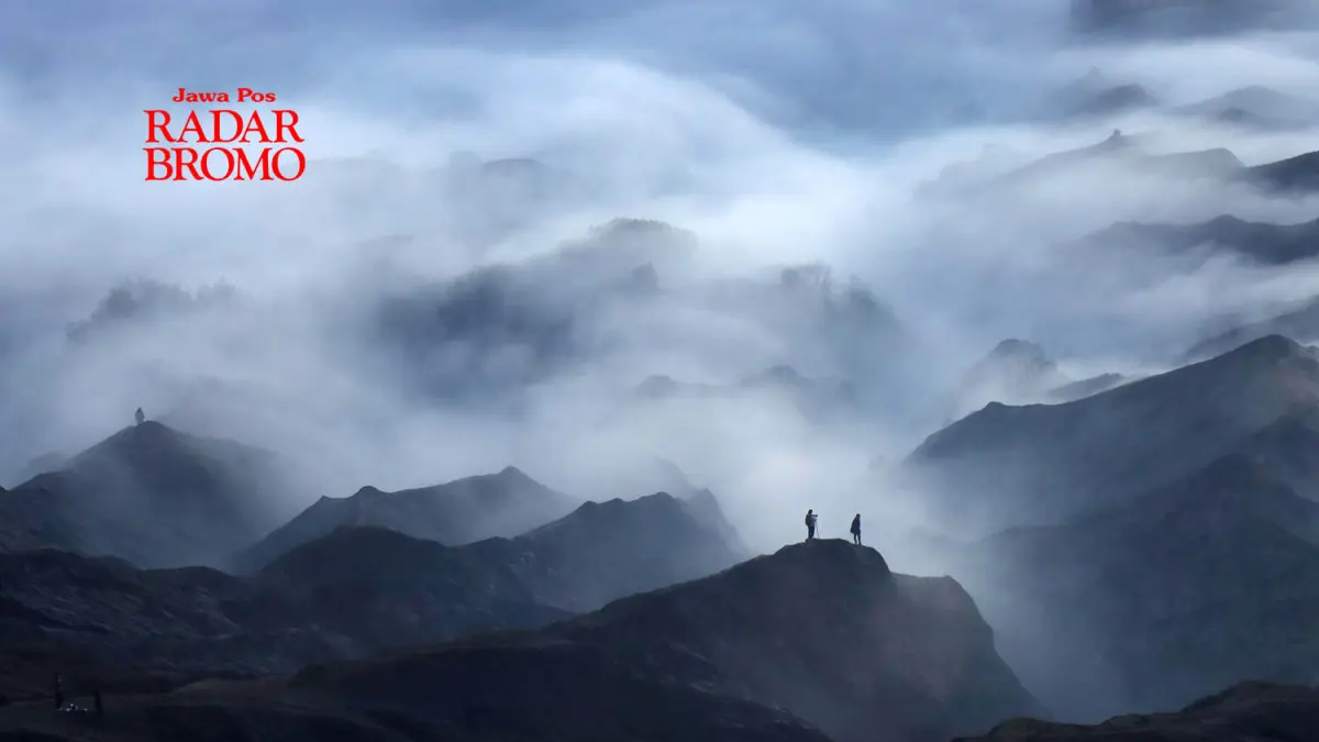 DINGIN: Kawasan Bromo yang dikenal dengan suhu dinginnya. Dengan masuknya kemarau, kondisi suhu dingin yang dikenal dengan sebutan bediding mula melanda. (Mokhamad Zubaidillah/Radar Bromo)