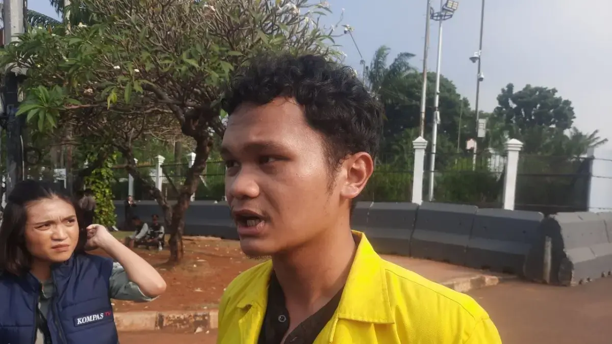 Kepala Departemen Kajian Strategis BEM UI, Mora. (Muhamad Ridwan/JawaPos.com).