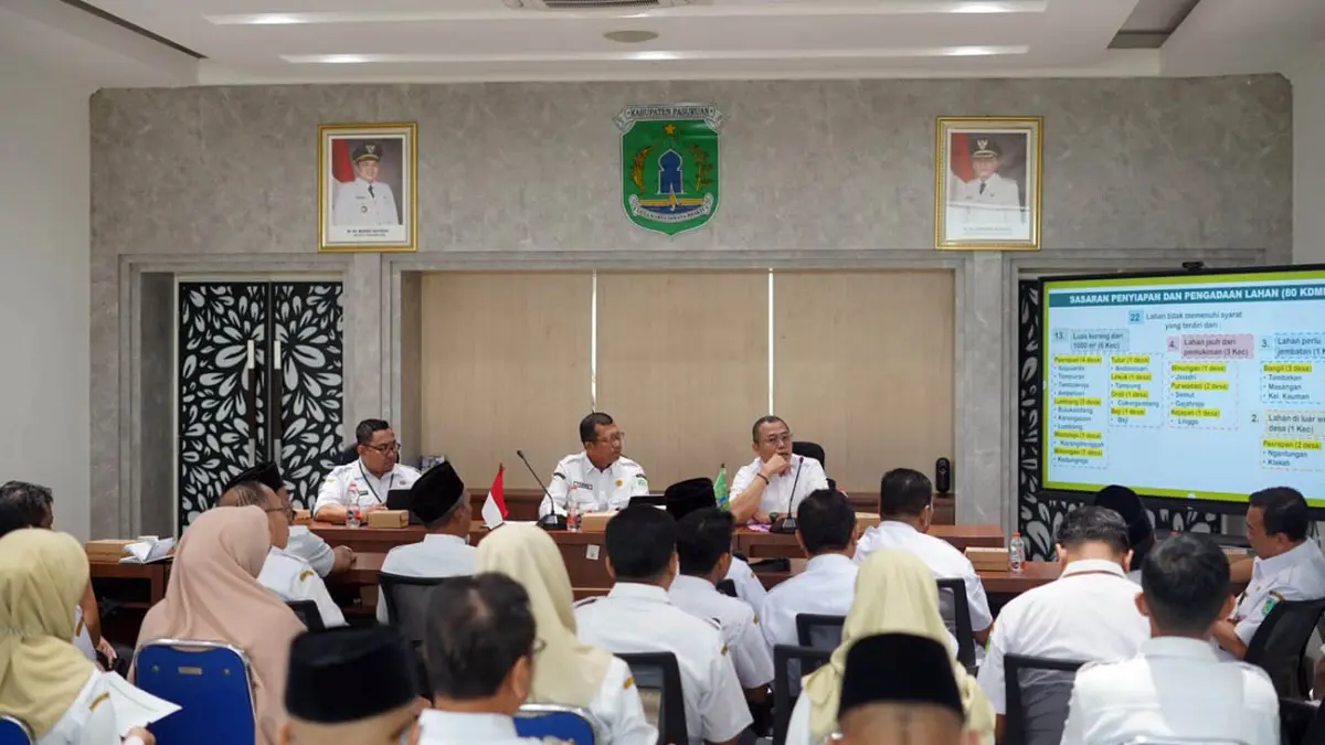 Rakor membahas KDMP di Kabupaten Pasuruan. 