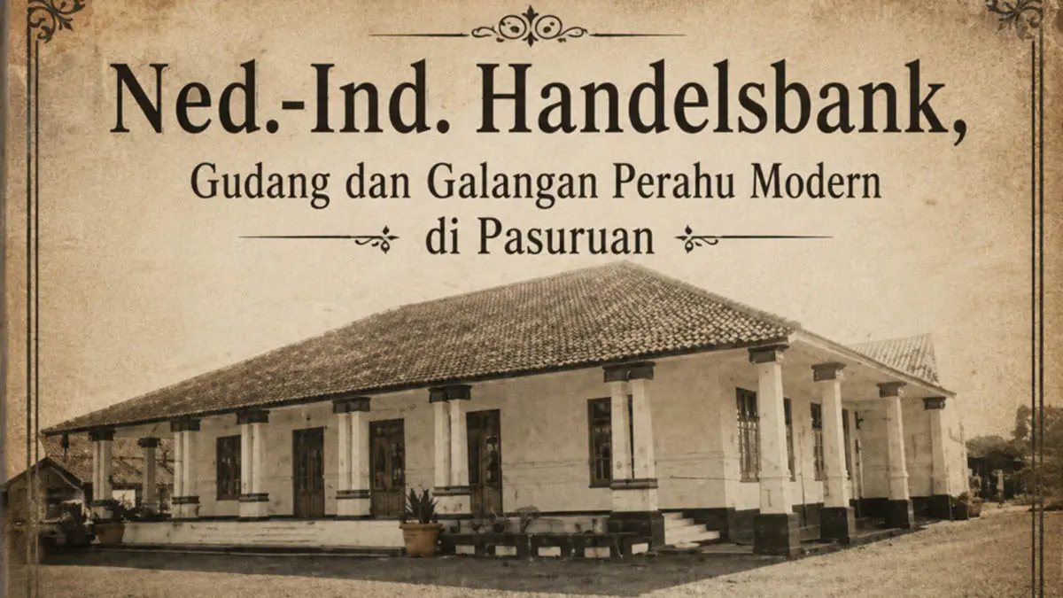 KENANGAN: Bangunan Yonzipur 10 Pasuruan saat masih berupa gudang dan galangan perahu modern. (Istimewa)