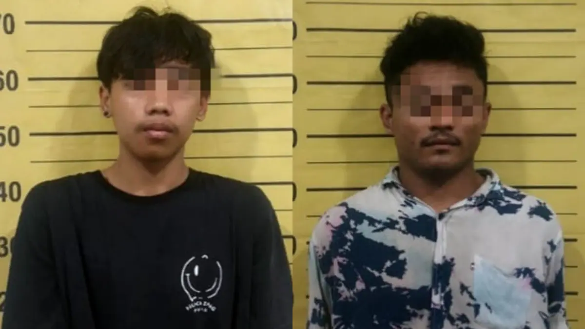 DIRINGKUS: Dua terduga pelaku pencurian kendaraan bermotor yang berhasil diringkus polisi di tempat berbeda. 