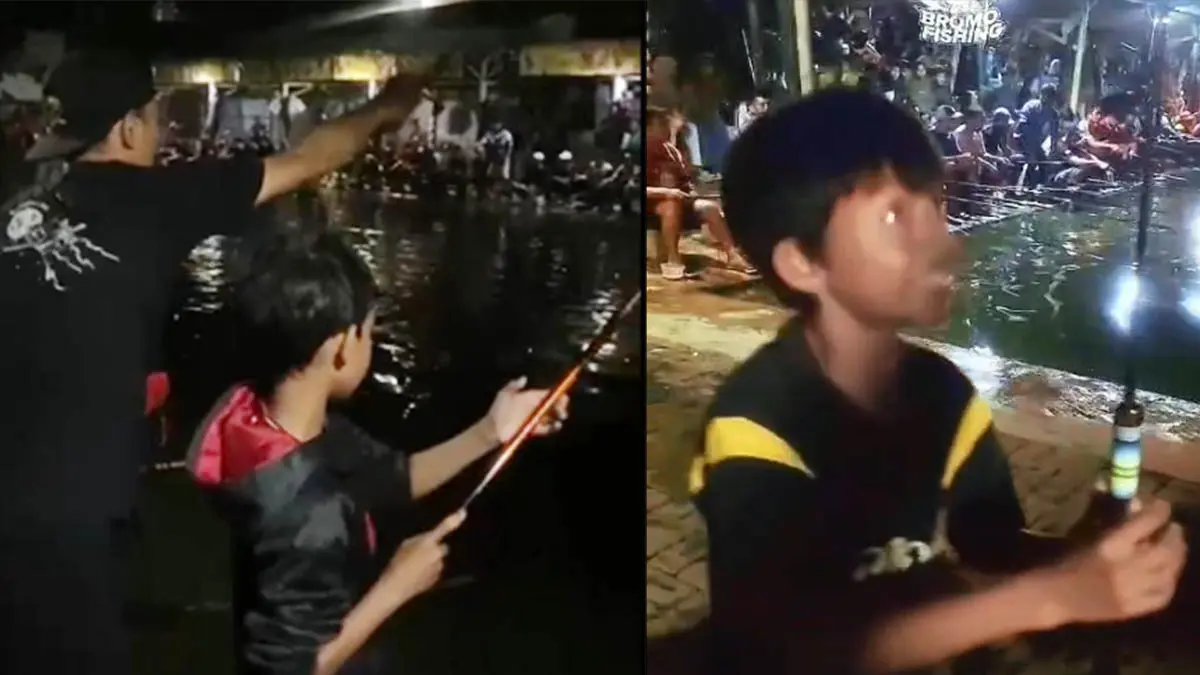 MENGAJARKAN KOMPETISI: Angler yang berlomba di Bromo Fishing. Di musim liburan sekolah seperti saat ini, taka da salahnya mengajak anak-anak untuk pergi memancing. (Foto: M Zubaidillah/Jawa Pos Radar Bromo)