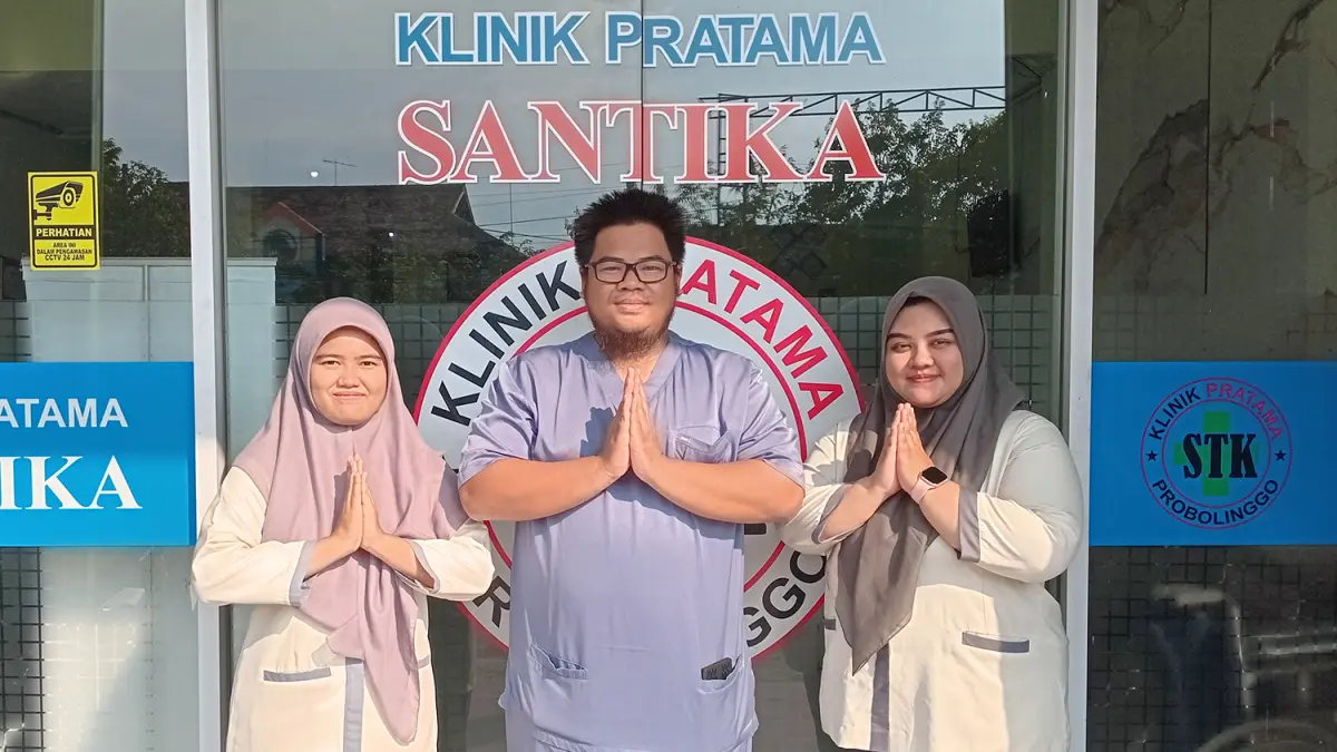 SANTUN DAN RAMAH: Didukung dokter dan perawat profesional, Klinik Santika Kraksaan berkomitmen memberikan pelayanan terbaik kepada setiap pasien.