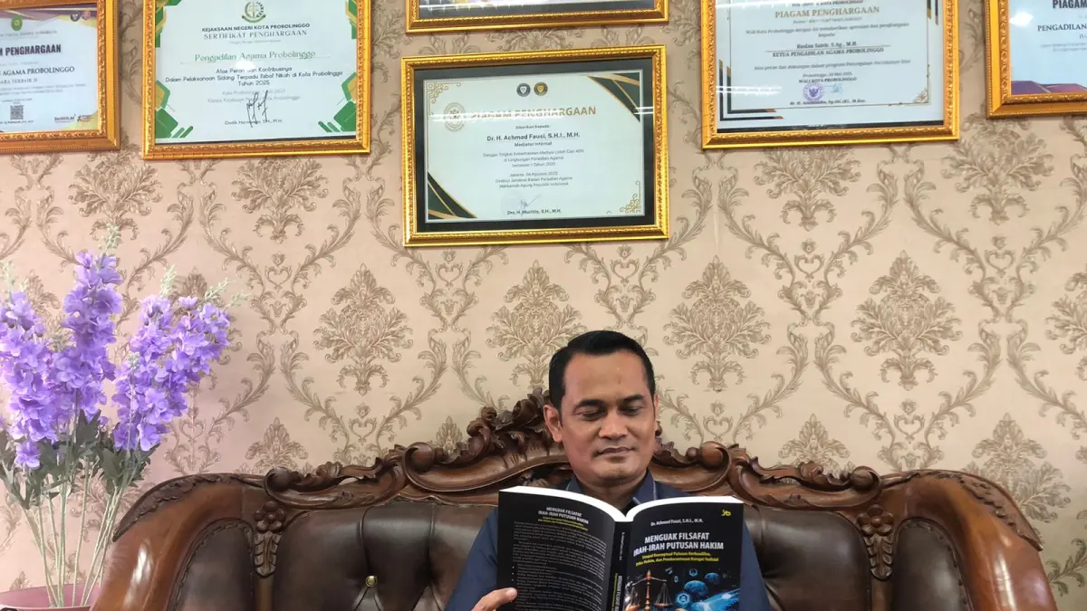 MENJAGA NALAR LEWAT KATA: Ketua PA Kota Probolinggo Ahmad Fausi. 