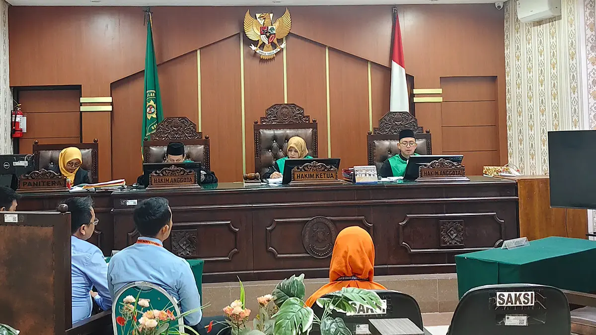 Suasana sidang penetapan wali anak yang sah di PA Kota Probolinggo. 