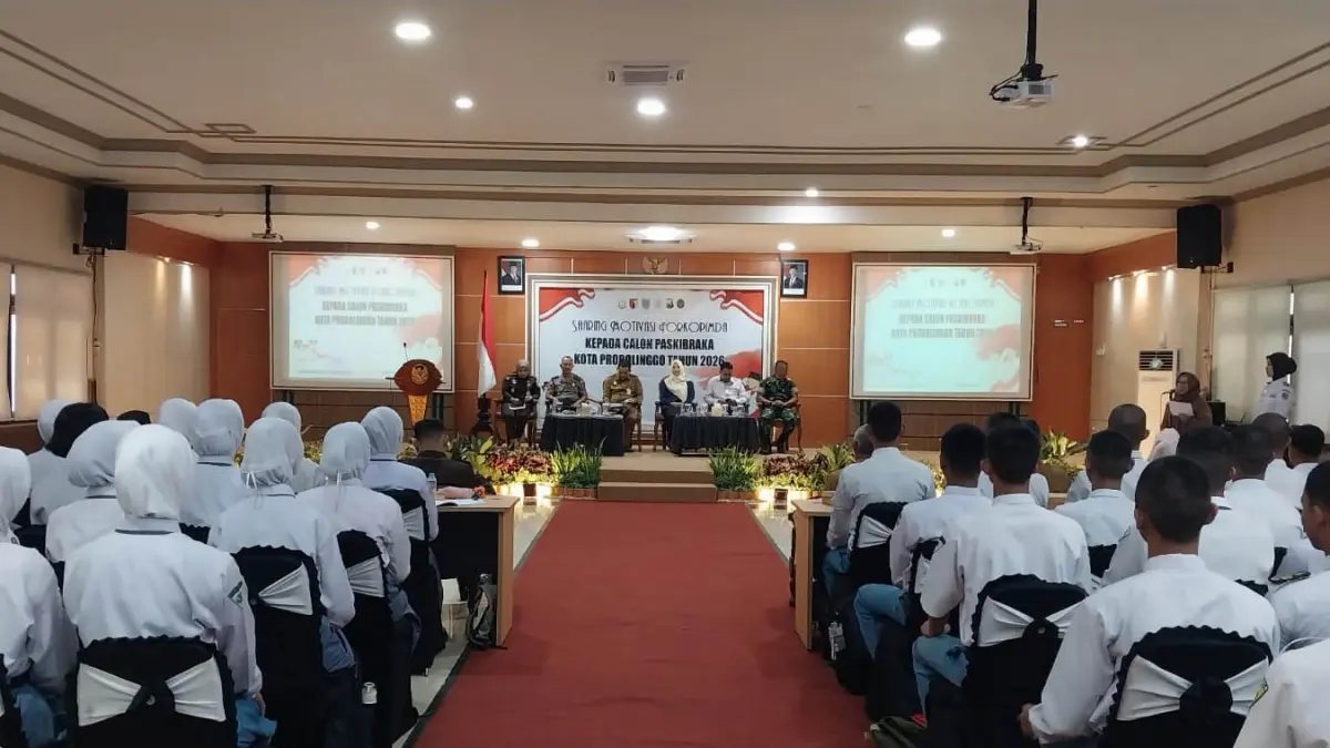 CAPASKA: Sejumlah 74 anggota Calon Paskibraka Kota Probolinggo mendapatkan motivasi dari anggota Forkopimda Kota Probolinggo. 