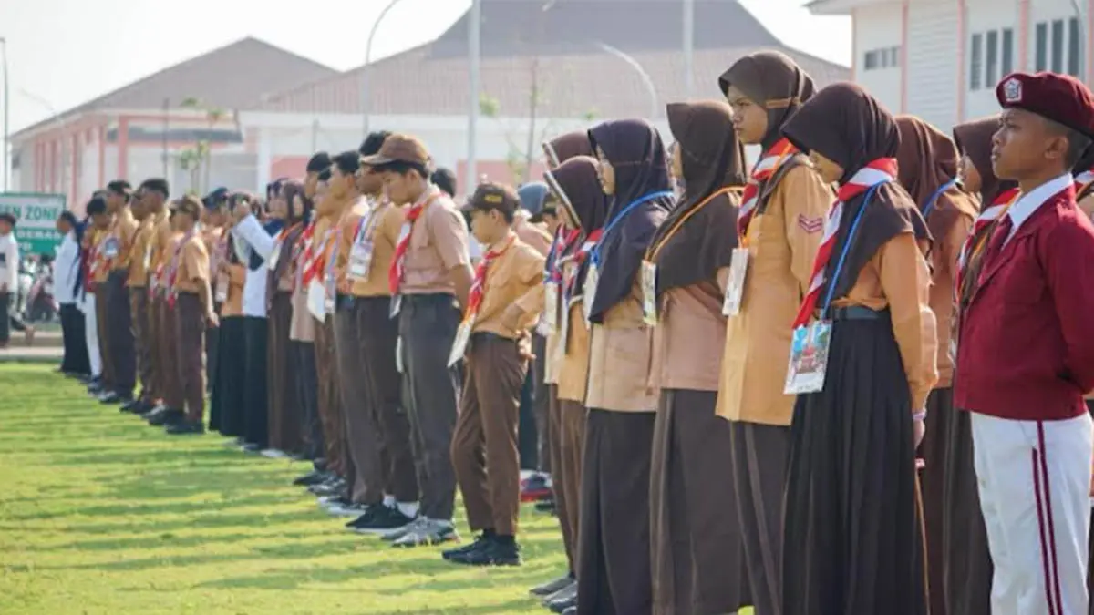 UPACARA: Kegiatan masa pengenalan sekolah yang digelar di Sekolah rakyat Terintegrasi 2 Pasuruan beberapa waktu lalu. (Foto: Diskoninfotik Kota Pasuruan for Jawa Pos Radar Bromo)