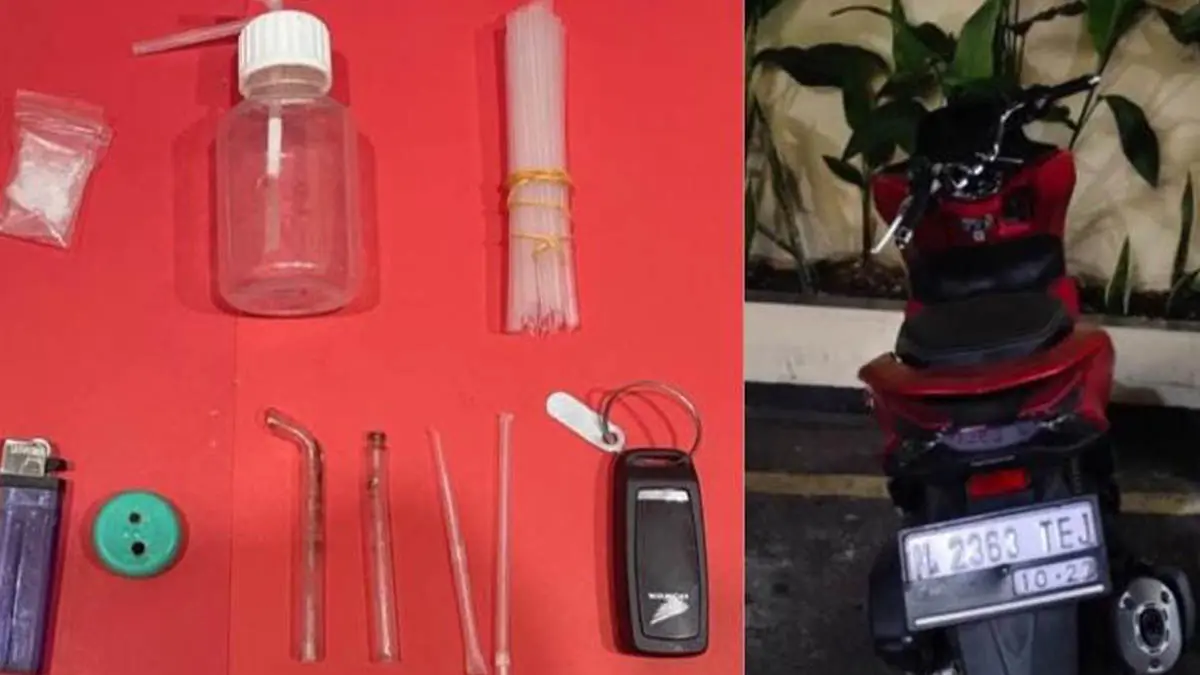 DISITA: Barang bukti sabu-sabu (SS) yang  yang diamankan polisi dari tangan MI. (Foto: Humas Polres Pasuruan Kota for Jawa Pos Radar Bromo)